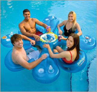 Inflatable Lake Float Lazy Water Pool Floating Party Island Raft w