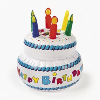 Inflatable Birthday Cake Party Decorations Pool Hot Tub Centerpiece