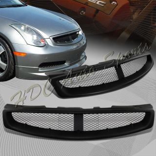 2003 2007 Infiniti G35 Coupe Black ABS Plastic Front Hood Mesh Style