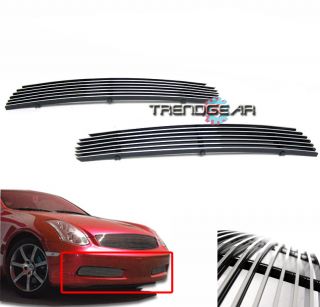03 07 Infiniti G35 Coupe Front Bumper Lower Billet Grille Grill Insert