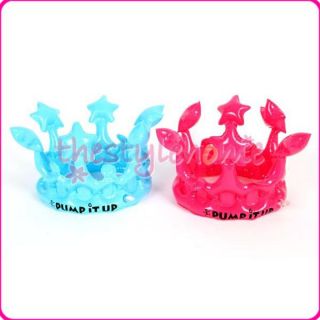 2pcs Inflatable Crowns Pool Toy Party Favours Role Playing Pentagrams