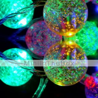 USD $ 11.49   32 LED Colorful Ball Bulb LED String Fairy Light (220V