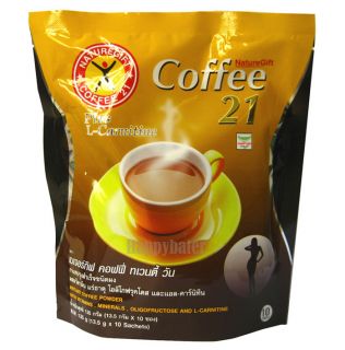  Coffee 21 Plus L Carnitine Instant Coffee Slimming 10 Sachet
