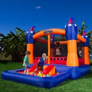  Zone Ball Kingdom Inflatable Bounce House Great Gift for Kids