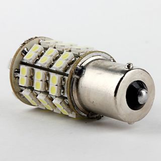 1156 2,5 W 60x3528 SMD 300lm hvidt lys LED pære til bil bremse lampe