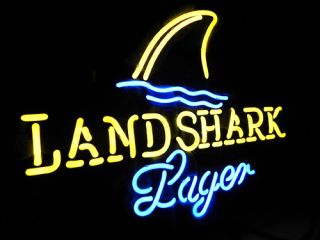Landshark Lager Beer Bar Neon Light Sign ME347