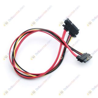  SATA 15 7 Pin Female to Male Extension Data Power Adapter Cable