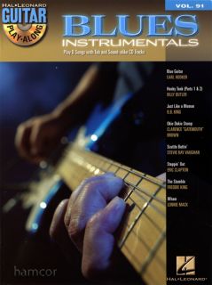 Blues Instrumentals Guitar Play Along Tab Book CD BB King Eric Clapton