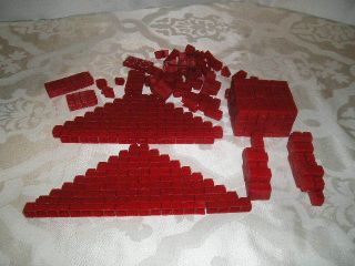  Slinky Brickyard Supply Red Interlocking Bricks Building Blocks