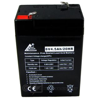6V 4 5Ah Rechargeable Battery for Emergency Exit Lighting Systems