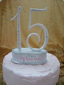 New Mis Quince Años Quinceañera Cake Topper Top 15th Birthday Table