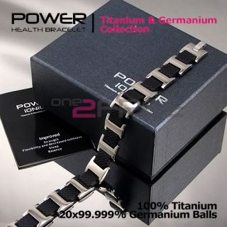  Titanium Germanium Ionic Fashion Bracelet Balance Band Energy