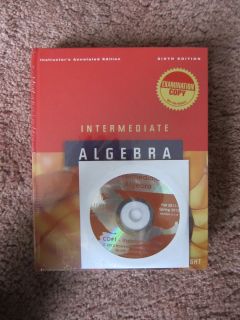 Intermediate Algebra 6th Edition Textbook 2011 Hardcover