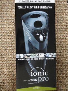 Ionic Pro Compact Ionic Air Purifier CA200 w Bonus Car Ionizer Envion