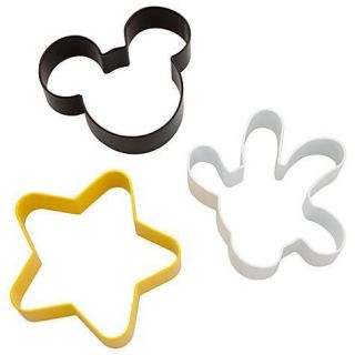 Disney World Park Mickey Mouse Body Parts Cookie Cutter Set 3