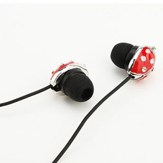 EUR € 6.61   mariquita estilo de auriculares de botón (rojo