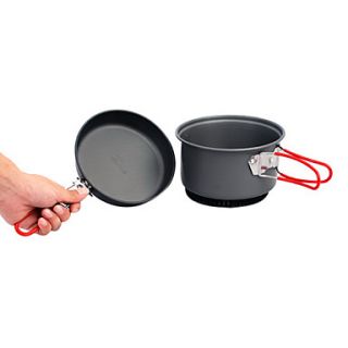 EUR € 45.62   2pcs harde anodiezed camping kookset (1.2l pot +6 inch