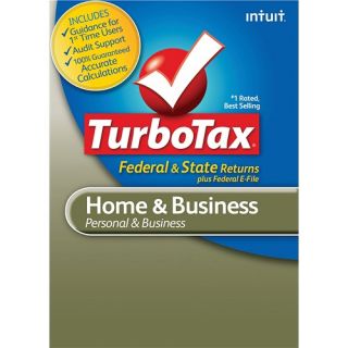 Intuit TurboTax Home & Business Fed + Efile + State 2012   Windows
