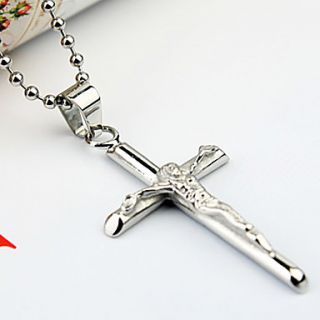 EUR € 6.61   Titanium Steel Cross vormige ketting, Gratis Verzending