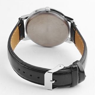 EUR € 6.61   paar unisex pu analoge quartz horloge (zwart), Gratis
