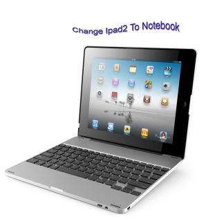 Slim Wireless Keyboard Case for iPad 2 with Built In Keyboard +Power