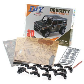 EUR € 14.62   DIY 3D Puzzle Doughty SUV (57pcs, difficoltà 4 su 5