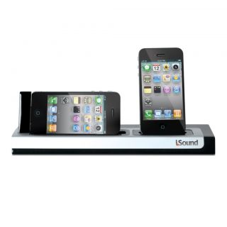 New I Sound iPod 2 iPhones 3GS 4G Charging Station Dock