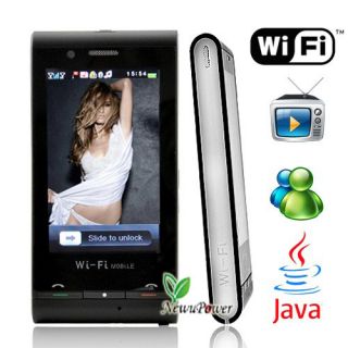 TV Java WiFi MSN Unlocked Quad Band Cellphone at T Mobile Black New