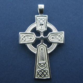 Sterling Silver Celtic Cross Irish Jewelry Knots High Cross 925