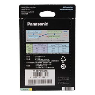 EUR € 9.65   4gb Panasonic SDHC hukommelseskort (klasse 4), Gratis