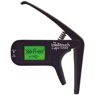 Intellitouch Capo with Built in Chromatic Tuner Black CT1 Blk
