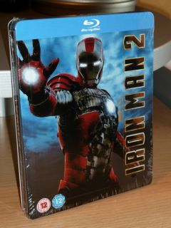 Iron Man 2 UK Embossed Steelbook Blu Ray New SEALED