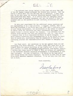 1945 Secret Air Corps Document Ira Eaker B 29