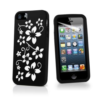  Flora Case Cover for Apple IPHONE5 iPhone 5 5g Screen Protector