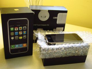  Box Set Apple iPhone 1st Generation 8GB Black at T 2G 1st Gen