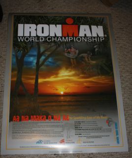 Ironman Hawaii 2012 World Triathlon Poster RARE 100 Original