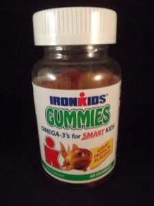 Ironkids Gummies Omega 3 for Smart Kids Tropical Flavors 60 Gummy Fish