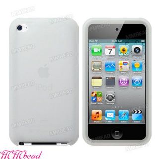 New White Color Silicone Case Cover Skin for Apple iPod Touch 4 4th
