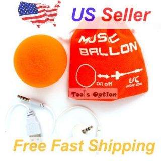 Orange Balloon Ball Mini Speaker Portable iPod