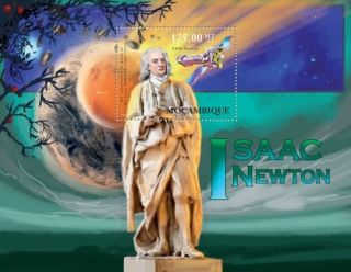 Mozambique Isaac Newton Anniversary Souvenir Sheet 13A 899