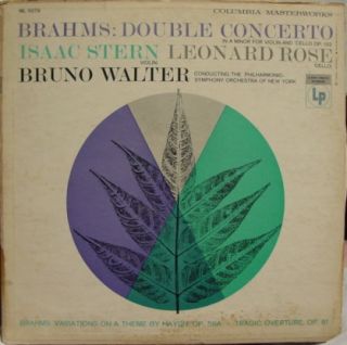 Rose Stern Walter Brahms LP VG ml 5076 Vinyl Record