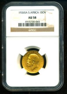 1926 SA South Africa George V Gold Coin Sovereign NGC