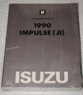 1990 Isuzu Impulse Factory Service Manual XS Coupe New Dealer Shop