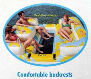  Paradise Island Float Lounge Station Inflatable Relaxation Pool Raft
