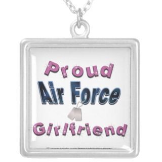 Proud Air Force Girlfriend Necklace 