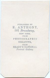 Washington Irving American Writer Author 1860s Mathew Brady CDV Photo