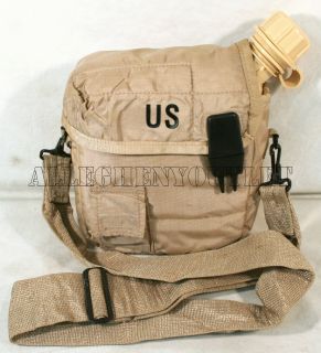 USA Made Military Issue 2 Qt Desert Tan Canteen 2qt Tan Cover Strap