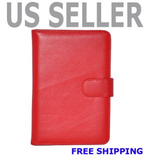 Case With Buckle Protective Cover FOR SAMSUNG GALAXY TAB P1000 7 Red