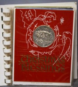  Original Album of 3 Medallic Greeting Cards Coins 1968 Edition