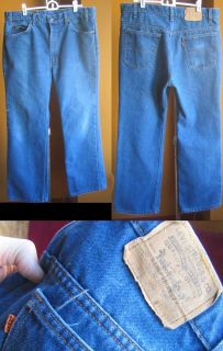  Vtg 80s Mens Levis 515 Bootcut Denim Hippie Jeans Made in USA